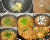 A picture of step 4 of Punjabi Paneer Matar.