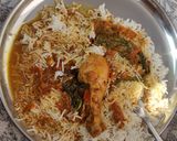 A picture of step 14 of Kashmiri kadam Saag Chicken.