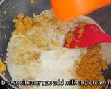 A picture of step 3 of Instant Moong Dal Halwa.