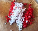 Bryndza és tehéntúrós körözöttel, töltött paradicsom és paprika recept fázis 2 fotója