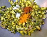 A picture of step 2 of Karela Fry.