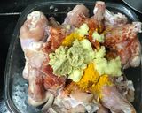 A picture of step 2 of Chicken Biryani northern style.