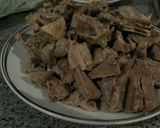Foto langkah ke 3 dari resep Stir fry kambing & mangga.