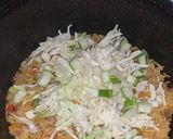 A picture of step 6 of Oriental rice /minced meat rice.