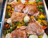 Cajun csirke zöldségekkel recept fázis 2 fotója