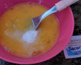 Foto del paso 4 de la receta: Tortilla de plátano con tortita de arroz
