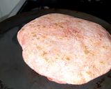 A picture of step 6 of Beetroot chapati.