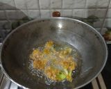 A picture of step 5 of Cauliflower dry Manchurian.