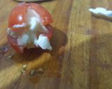 Foto del paso 3 de la receta: Tomates rellenos en ramo de tulipanes San Valentín