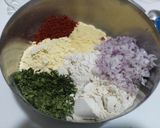 A picture of step 1 of Missi roti.