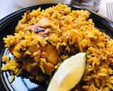 A picture of step 9 of Chicken Biryani.