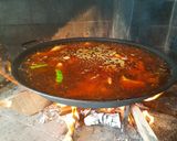 A picture of step 7 of Valencian Paella with Chicken and Rabbit 🥘.