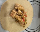 A picture of step 6 of Lechon Kawali Sisig Empanada.