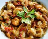 Foto langkah ke 4 dari resep Udang Saus Telur Asin (tanpa msg).