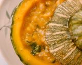 Hình bước làm 5 của món Soup bí đỏ nấu thịt băm