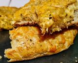 Foto del paso 8 de la receta: TORTA DE PAN🥐Rellena de Quesos🧀Zaatar...!😛
