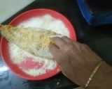 A picture of step 1 of Manglore Rava Fish Fry.