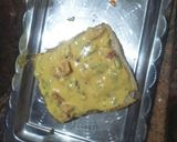 A picture of step 5 of Besan masala toast.