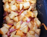 Une image de l'étape 5 de Pommes de terre en cubes au cheddar mozzarella #octobre #airfryer.