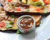 A picture of step 6 of Grilled Aubergine With Asian Style BBQ Sauce Glaze.