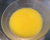 Une image de l'étape 1 de Gâteau caramélisé à l'ananas et jus de pêches.
