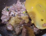 A picture of step 1 of Dhaba gosht.