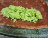 Foto langkah ke 5 dari resep Dadar Gulung Coklat Isi Unti Matcha Istimewa 💚.