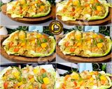 A picture of step 4 of Sizzler Chicken Makhni Malai Boti Restaurant Style With Sauted Veggies.