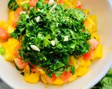 A picture of step 3 of Mango Salsa.