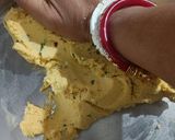 A picture of step 3 of Makki ki Roti.