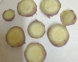 A picture of step 6 of Sweet Potato Bruschetta (Vrat Special).