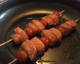 Foto del paso 3 de la receta: Brochetas de salmón rápidas con arroz, también express!