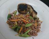 Foto langkah ke 4 dari resep Nasi Merah Sayur.