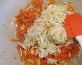 Foto del paso 2 de la receta: Pimientos rellenos de arroz y verduras al horno