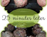 A picture of step 3 of Savory Mozzarella Stuffed Meatballs .