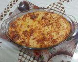 A picture of step 2 of Mashed Potatoes with Ground Beef 😋.