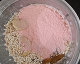 A picture of step 2 of Pink Amaranth Shake / Ramdana Smoothie With Strawberry(For Navratri Festival Falahari Vrat Upwas)🌸✨️.