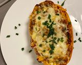 Une image de l'étape 3 de Courge spaghetti à la ratatouille gratinée.