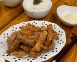 Foto langkah ke 6 dari resep Extra Crispy Salmon Skin.