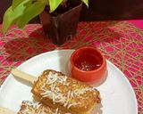 A picture of step 7 of Bread Eggs Lollipop French Toast.