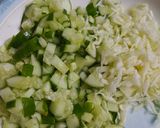 A picture of step 1 of Vegetable raita.