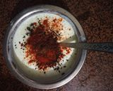 A picture of step 2 of Cucumber Raita.
