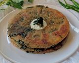 A picture of step 10 of Kosala saga stuffed paratha.