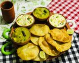 A picture of step 12 of Kolkata Style: Hinger Kochuri or Hing Kachoris with Hing-Potato Curry.