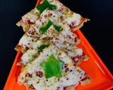 A picture of step 5 of Bhakri pizza whole wheat thin crust pizza.