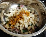 A picture of step 3 of Banana Stem dal Soup.