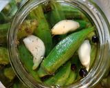 A picture of step 3 of Pickled Okra II and III.