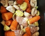 A picture of step 4 of My Peppery All Roast Chicken & Veg Bake. 😀.