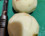 A picture of step 1 of Apple fennel compote with Oreo ice-cream.