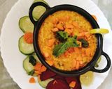 A picture of step 8 of Dal khichdi.